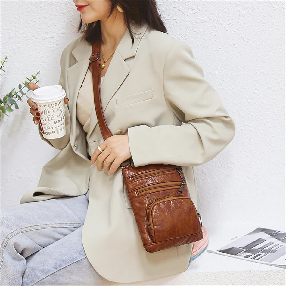 Women's Multi Pockets Crossbody Bag - Pretty Miss Plus