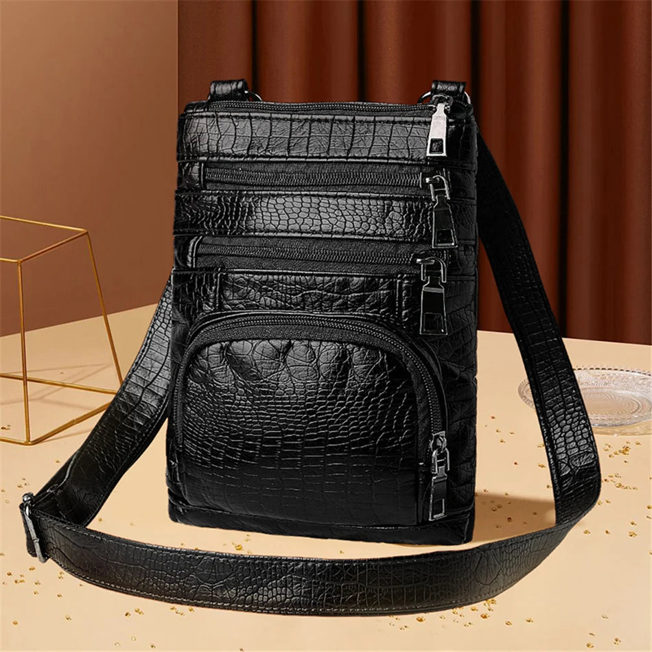 Women's Multi Pockets Crossbody Bag - Pretty Miss Plus