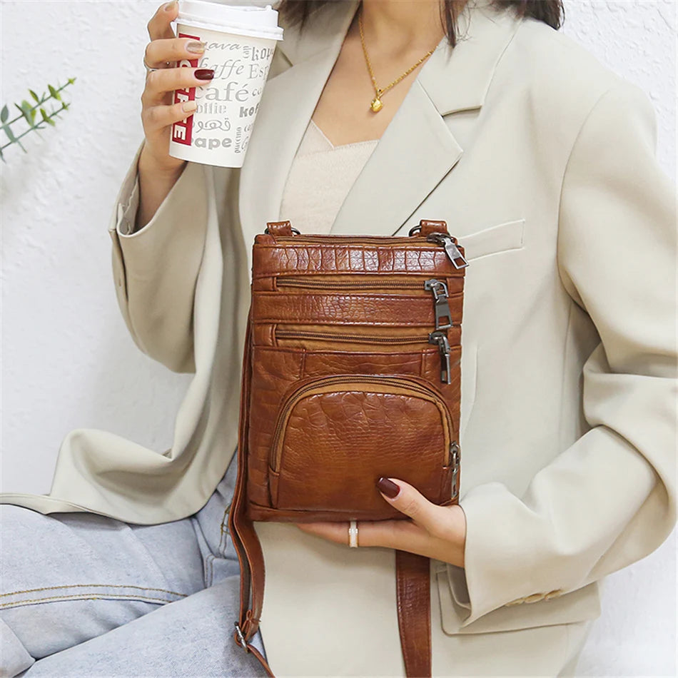 Women's Multi Pockets Crossbody Bag - Pretty Miss Plus