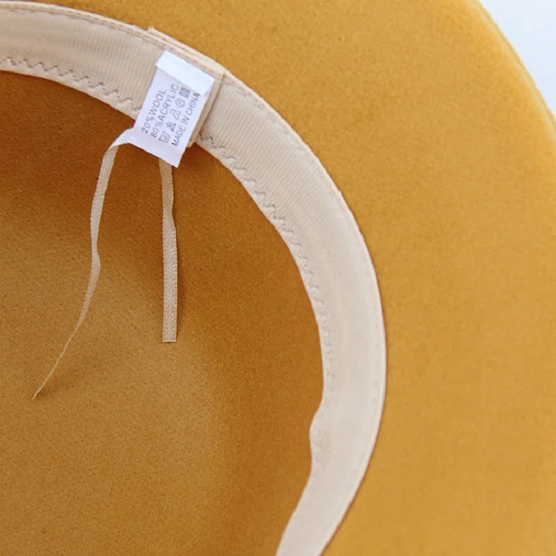 Women’s Fashionable Warm Wool Flowers Hat