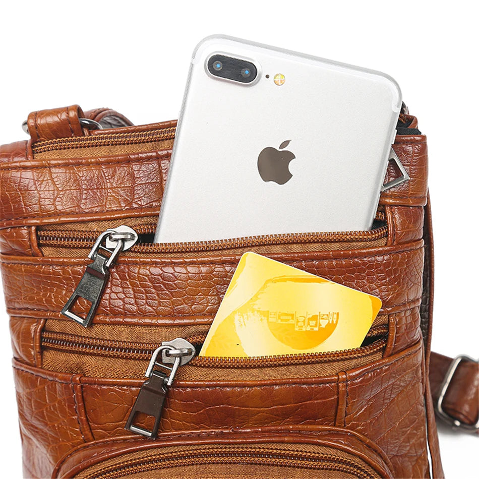 Women's Multi Pockets Crossbody Bag - Pretty Miss Plus