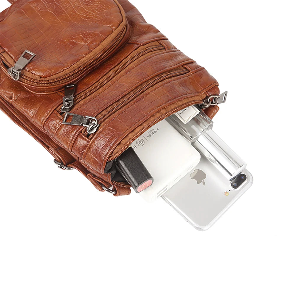 Women's Multi Pockets Crossbody Bag - Pretty Miss Plus