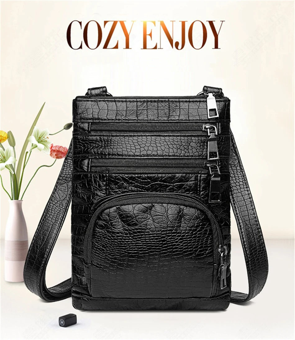 Women's Multi Pockets Crossbody Bag - Pretty Miss Plus