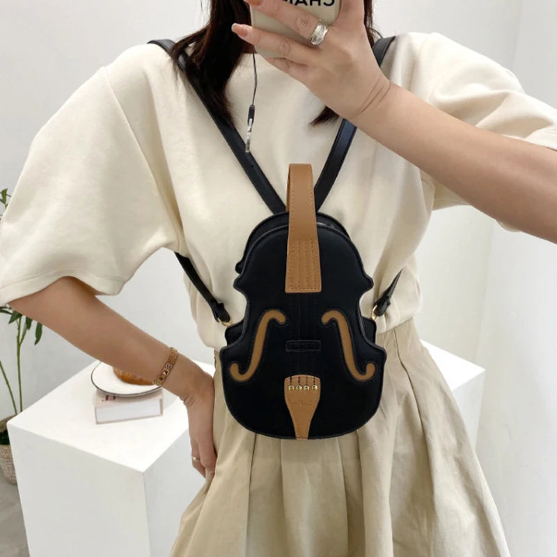 Fashionable Violin Shaped Crossbody Shoulder Bag - Pretty Miss Plus