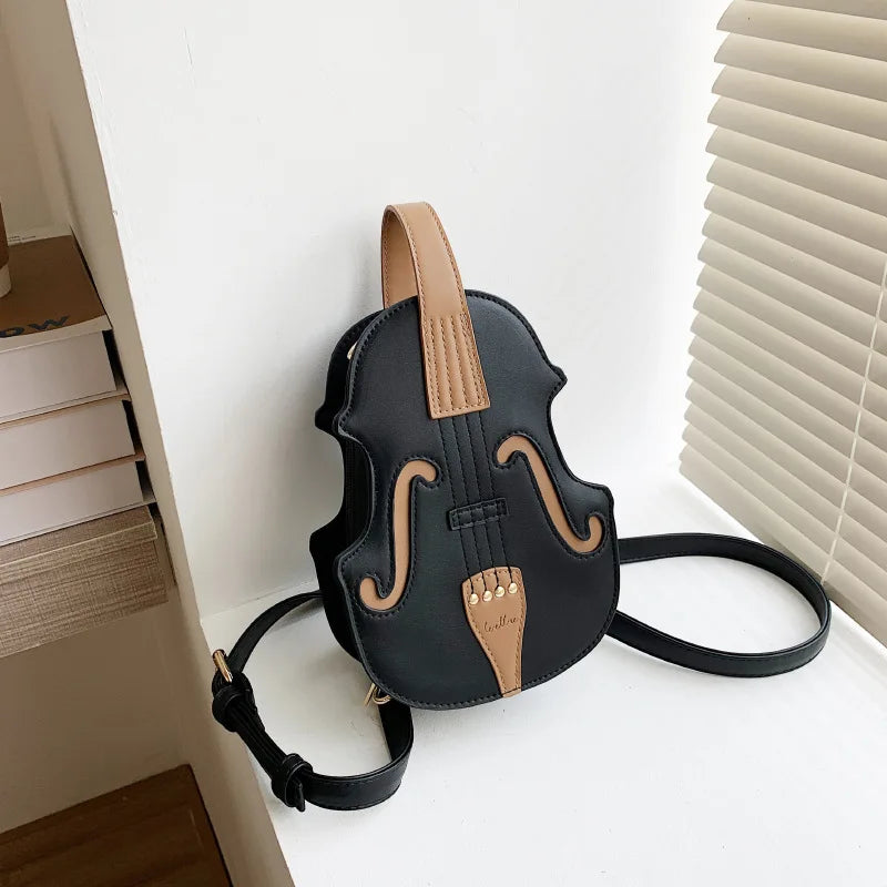Fashionable Violin Shaped Crossbody Shoulder Bag - Pretty Miss Plus