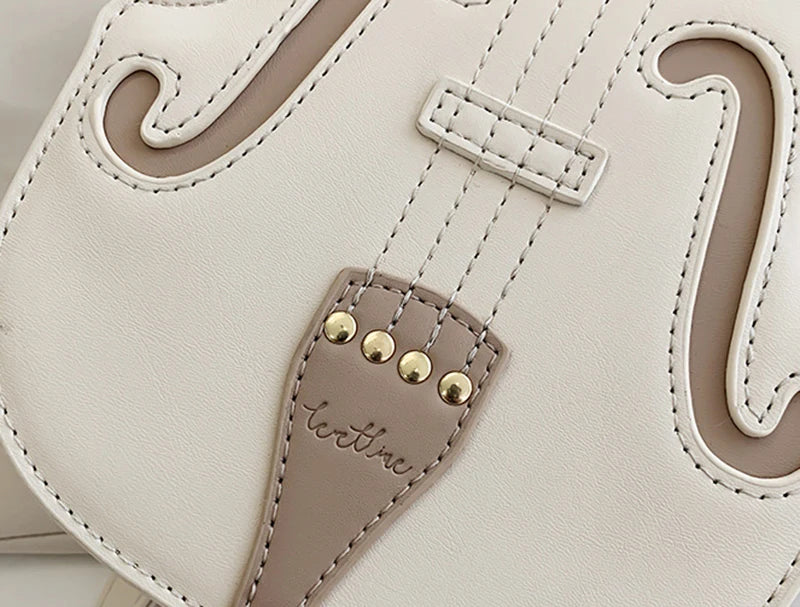 Fashionable Violin Shaped Crossbody Shoulder Bag - Pretty Miss Plus