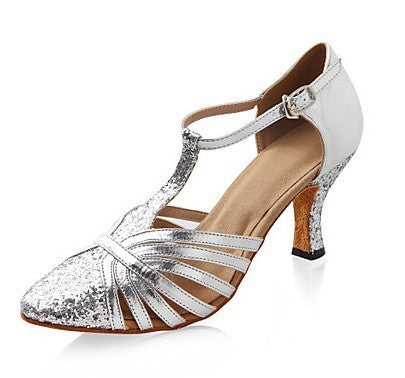 Women’s T-Strap Modern Dance Wedding Party Shoes - Pretty Miss Plus