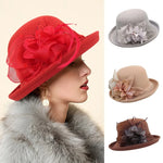 Women’s Fashionable Warm Wool Flowers Hat