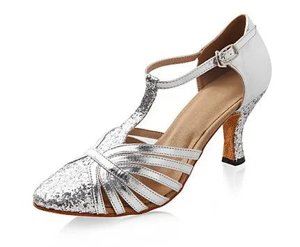 Women’s T-Strap Modern Dance Wedding Party Shoes - Pretty Miss Plus