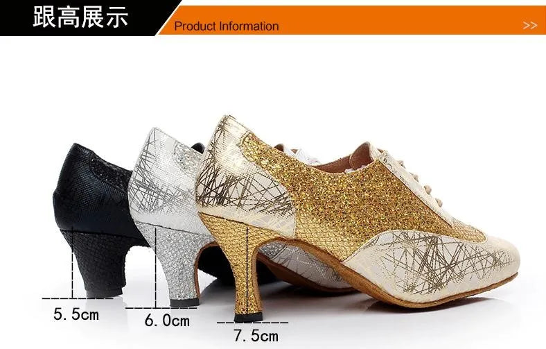 Women’s Golden Slippers Wedding Party Dance Pumps - Pretty Miss Plus