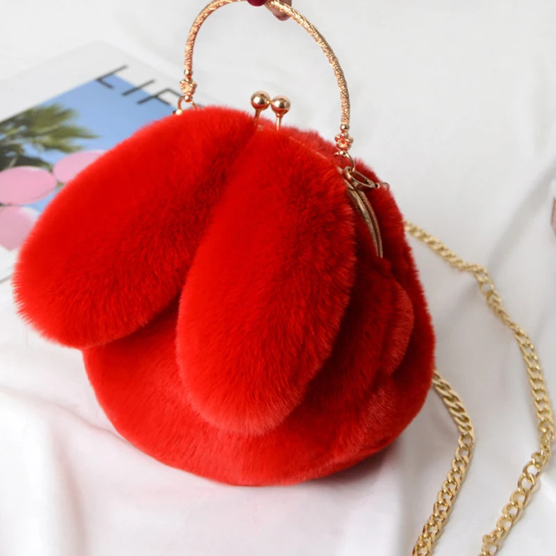 Bestseller! Cute Plush Rabbit Ear Crossbody Bags for Women - Pretty Miss Plus