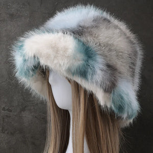 Big Oversized Fluffy Faux Fur Bucket Hat