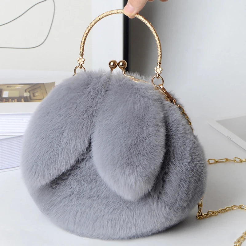 Bestseller! Cute Plush Rabbit Ear Crossbody Bags for Women - Pretty Miss Plus