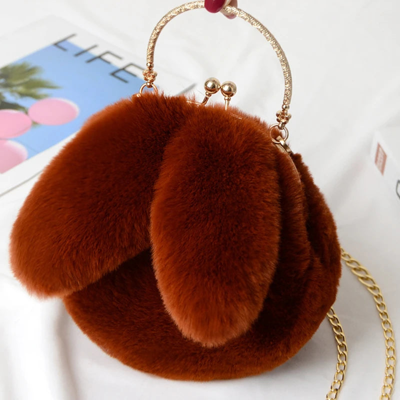 Bestseller! Cute Plush Rabbit Ear Crossbody Bags for Women - Pretty Miss Plus