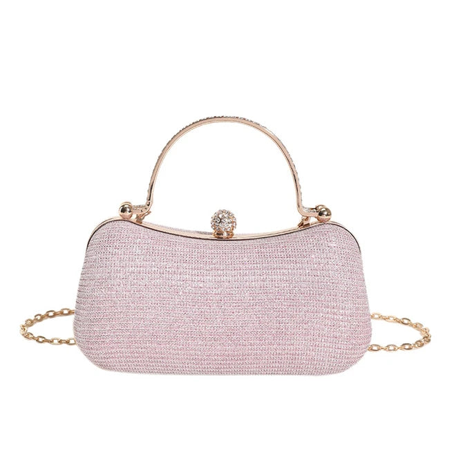 Fashionable Heart Shape Glittery Crossbody Bag - Pretty Miss Plus