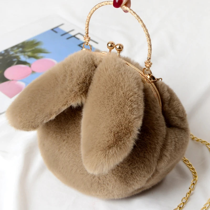 Bestseller! Cute Plush Rabbit Ear Crossbody Bags for Women - Pretty Miss Plus