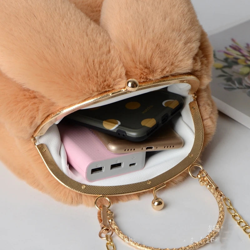 Bestseller! Cute Plush Rabbit Ear Crossbody Bags for Women - Pretty Miss Plus