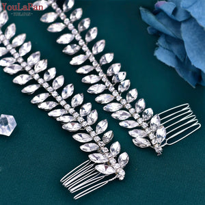 Crystal Bridal Headdress With Combs Party Wedding Hair Accessories