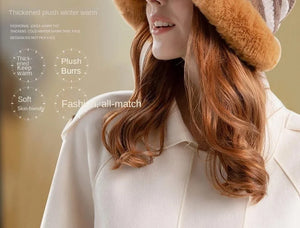 Fashionable Women Patterned Fur Bucket Hats