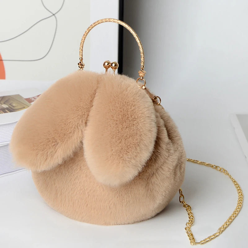 Bestseller! Cute Plush Rabbit Ear Crossbody Bags for Women - Pretty Miss Plus