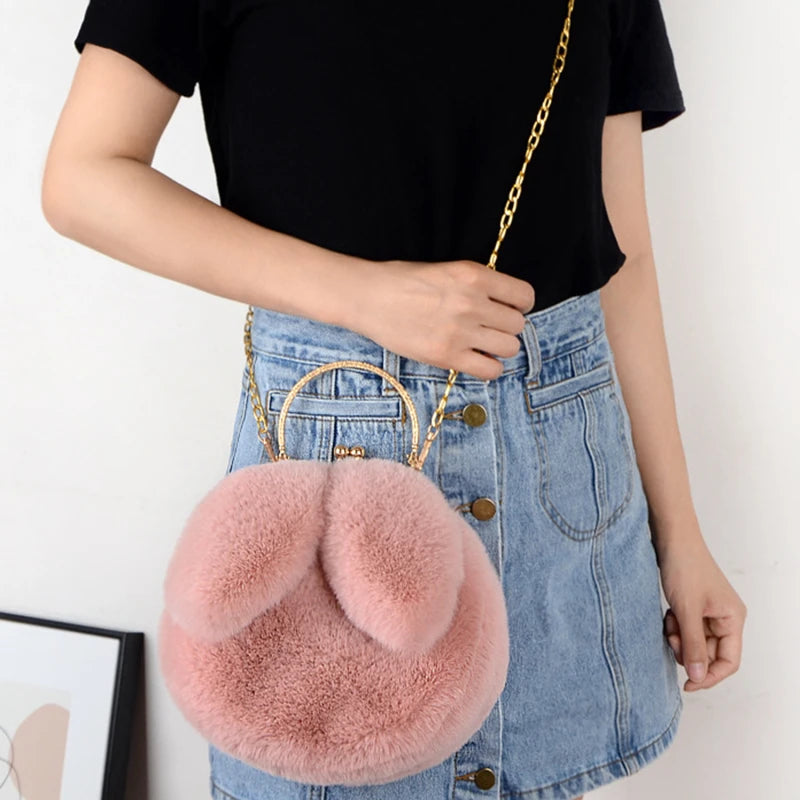 Bestseller! Cute Plush Rabbit Ear Crossbody Bags for Women - Pretty Miss Plus