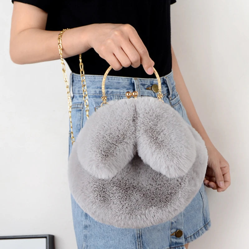 Bestseller! Cute Plush Rabbit Ear Crossbody Bags for Women - Pretty Miss Plus