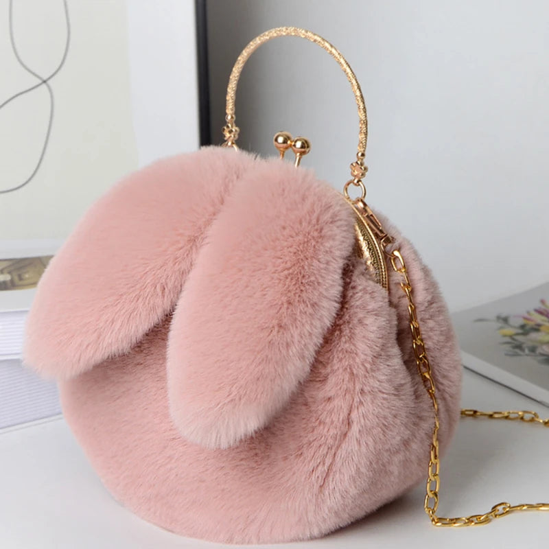 Bestseller! Cute Plush Rabbit Ear Crossbody Bags for Women - Pretty Miss Plus