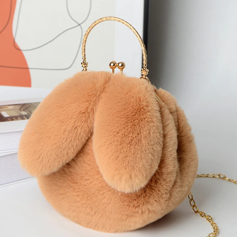 Bestseller! Cute Plush Rabbit Ear Crossbody Bags for Women - Pretty Miss Plus