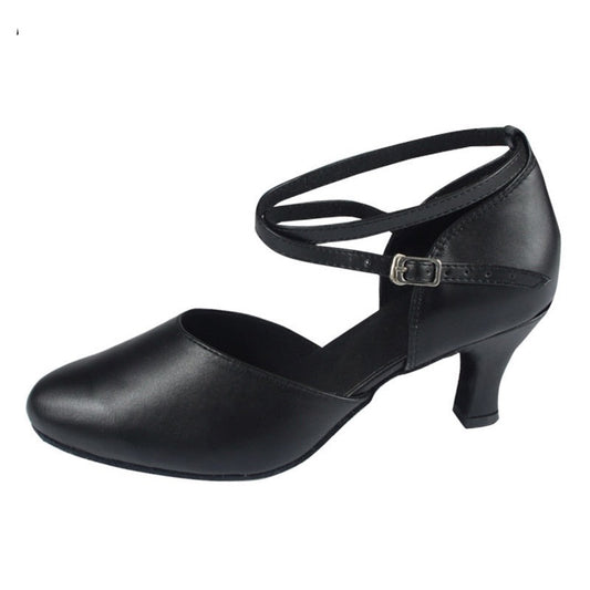 Genuine Leather Ankle Strap Wedding Party Dance Pumps