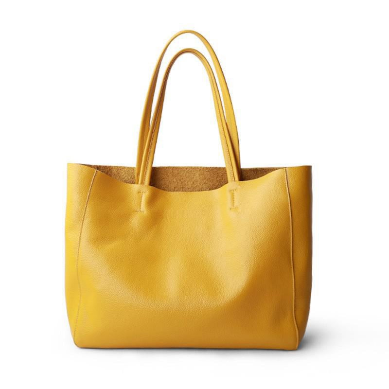 Luxurious Soft Genuine Leather Tote Bags