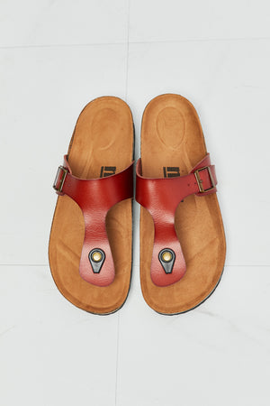 Plus Size Women’s Red Drift Away T-Strap Sandals