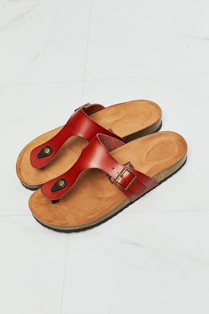 Plus Size Women’s Red Drift Away T-Strap Sandals