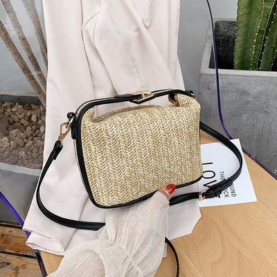 Straw Crossbody Bag For Women