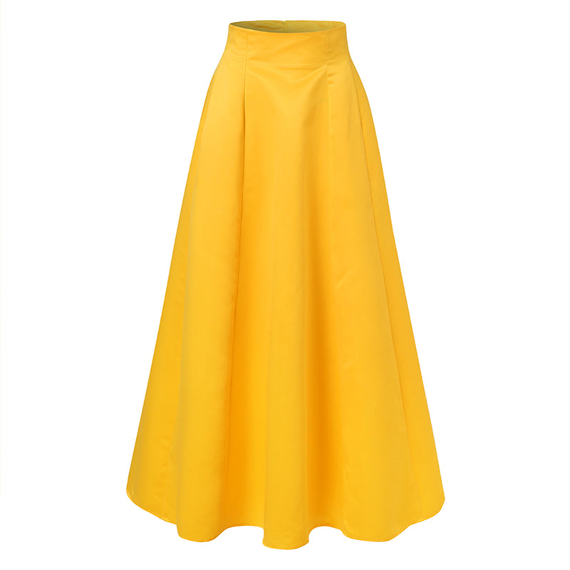 Plus Size Women High Waist ALine Skirt