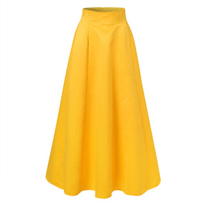 Plus Size Women’s High Waist ALine Maxi Skirt